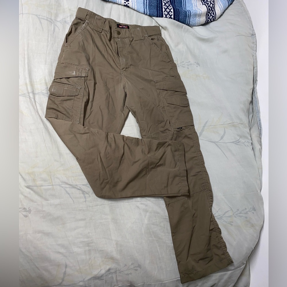 Tru Spec Tactical Khaki Cargo Pants 30x32, (24-7 pro flex)